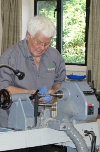 Terry doing some sanding